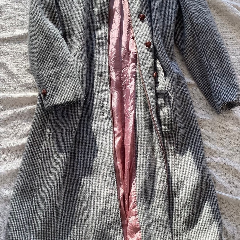 Women's Gray Houndstooth Coat